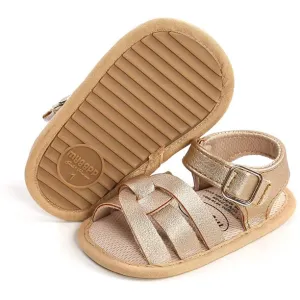 Infant Baby Girls Summer Sandals with Flower Soft Sole Newborn Toddle