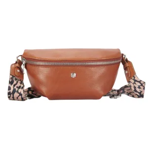 Jekyll & Hide Osaka Slim Ladies Leather Waist Bag - Tan