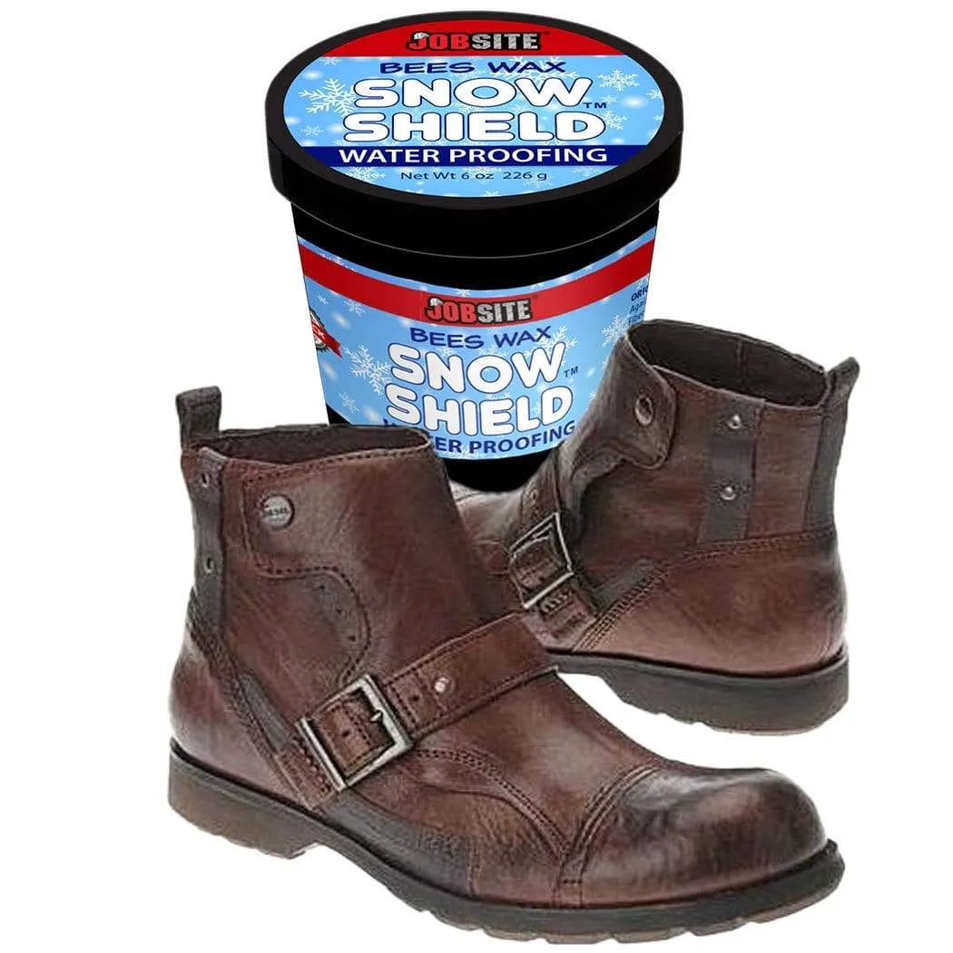 JobSite Snow Shield Waterproof Beeswax - Original Formula - Leather Protector - 6 oz