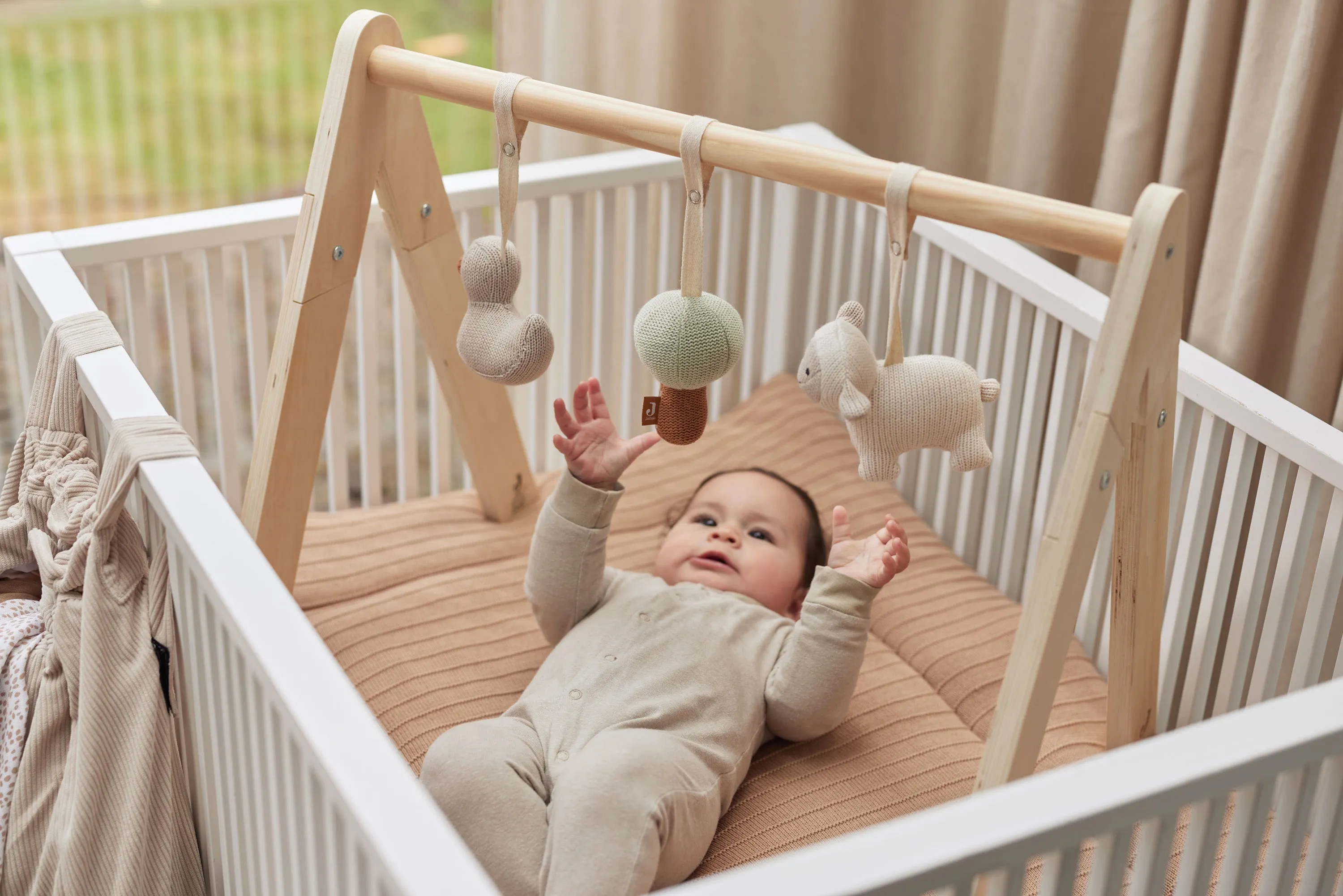 Jollein set 4 baby gym toys | Lamb