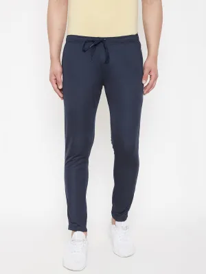 JUMP USA Men Navy Blue Solid Track Pant