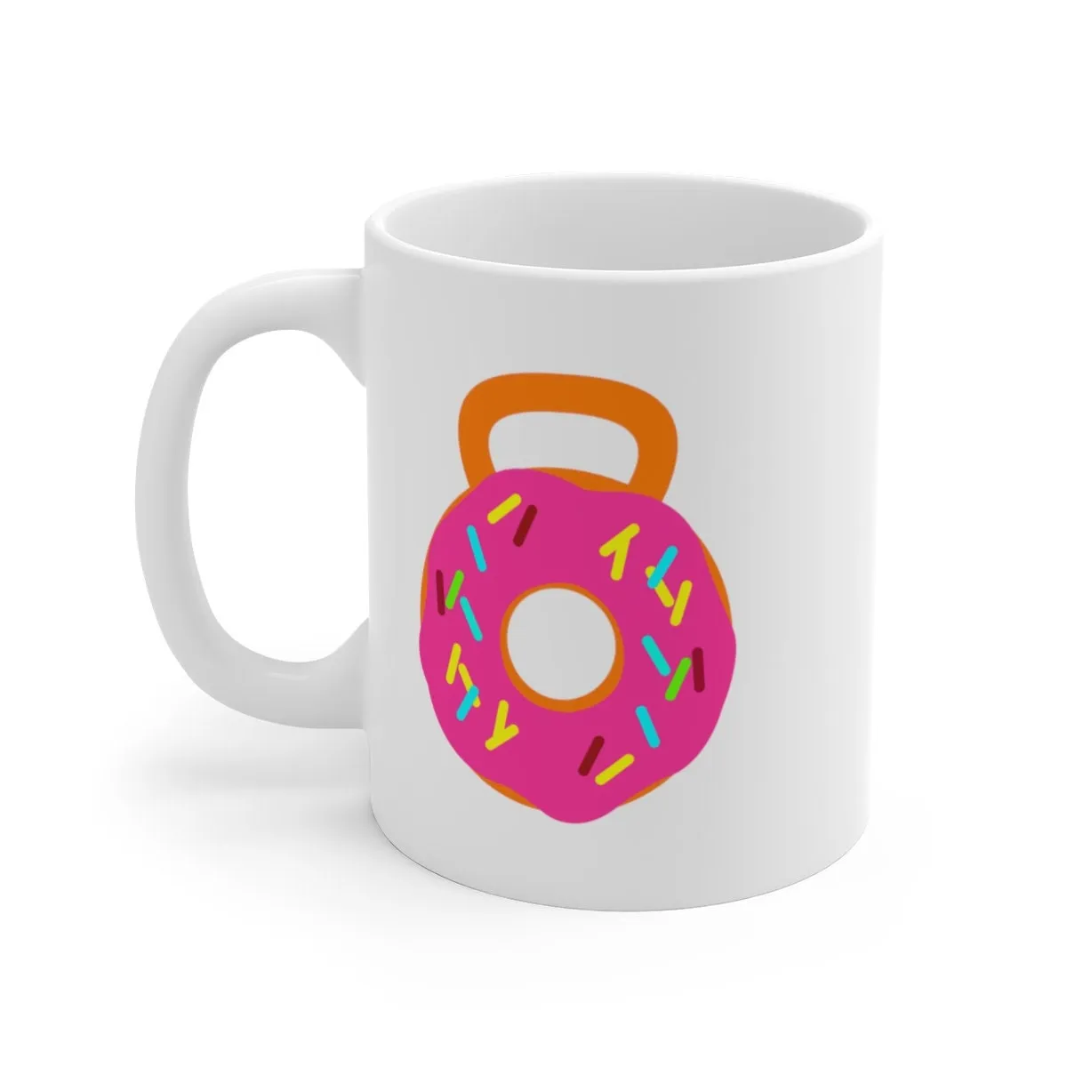 kettle donut - funny gym mug ,gym lover,gym rat,gift for bodybuilder -fitness mug -