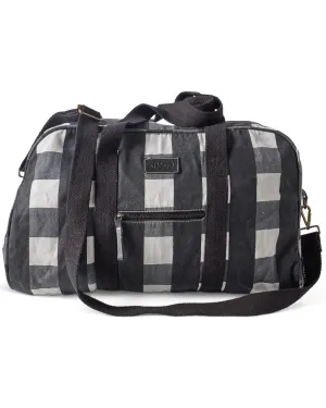 Kip & Co Black & White Gingham Duffle Bag