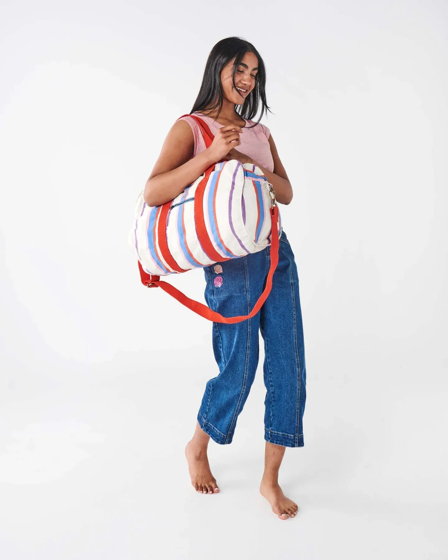 Kip & Co Maldives Stripe Duffle Bag