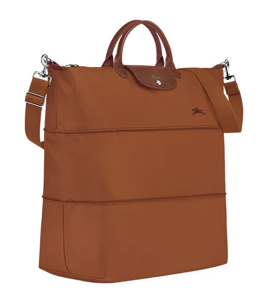 Le Pliage Green Extensible Travel Bag Cognac