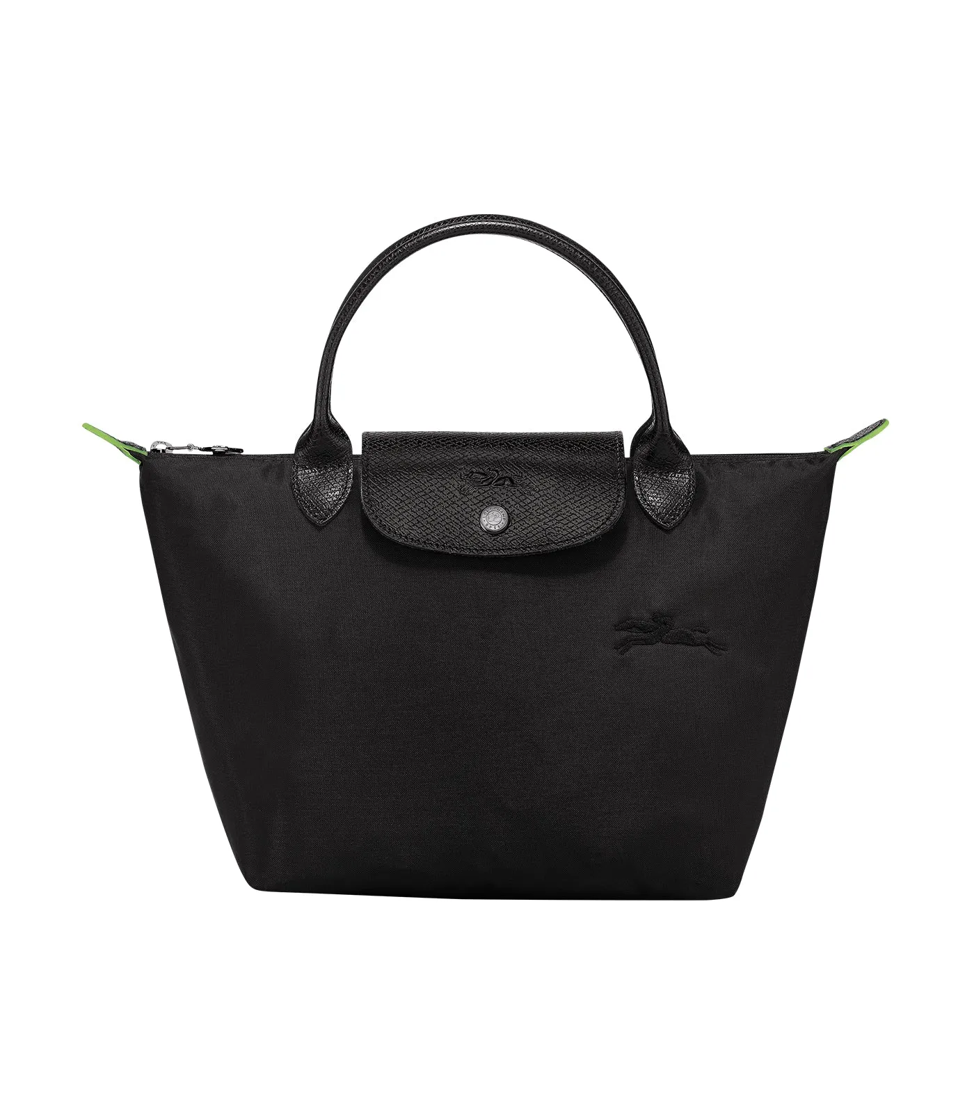 Le Pliage Green Top Handle Bag Black