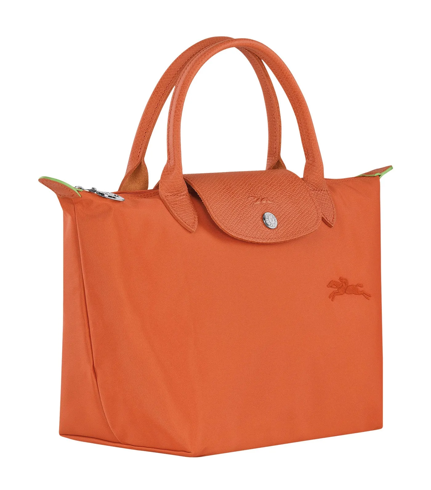 Le Pliage Green Top Handle Bag S Carrot