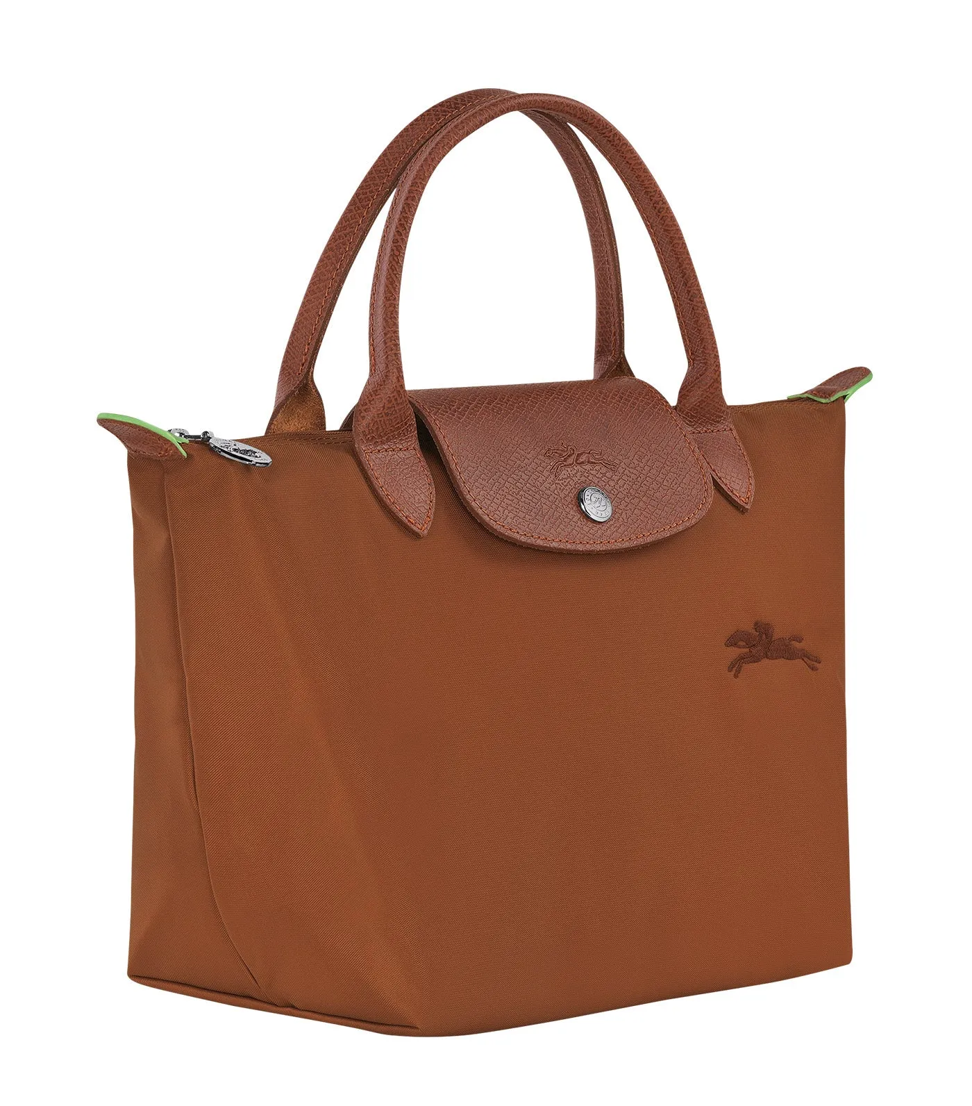 Le Pliage Green Top Handle Bag S Cognac