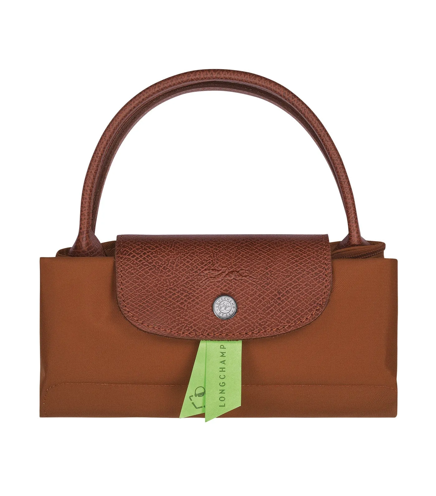 Le Pliage Green Top Handle Bag S Cognac