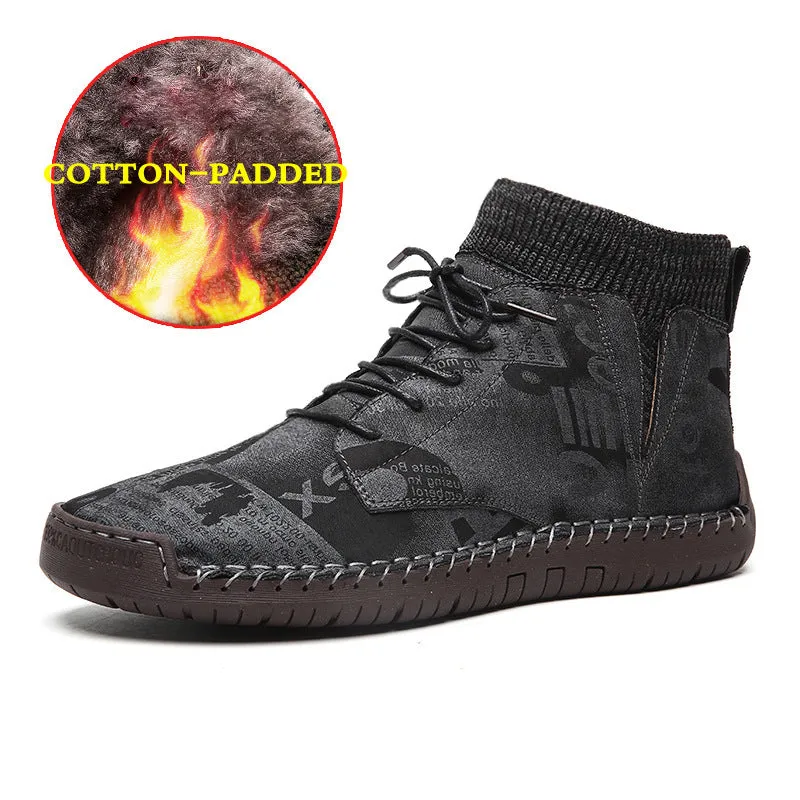 Leather casual shoes