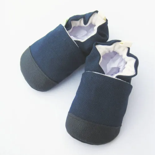 Little Pitterpat Navy Canvas Non-Slip Soft Sole Shoes