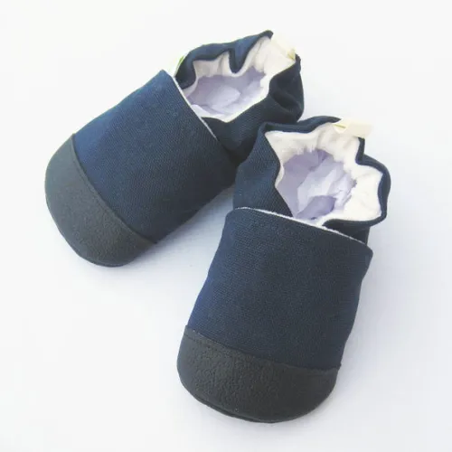 Little Pitterpat Navy Canvas Non-Slip Soft Sole Shoes