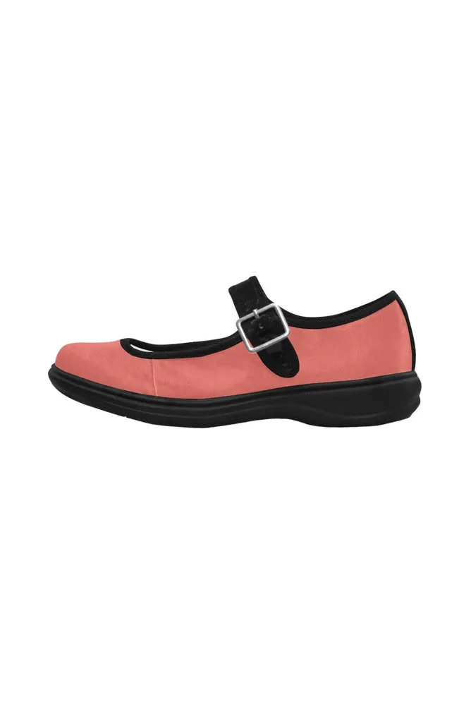 Living Coral Mila Satin Women's Mary Jane Shoes (Model 4808)