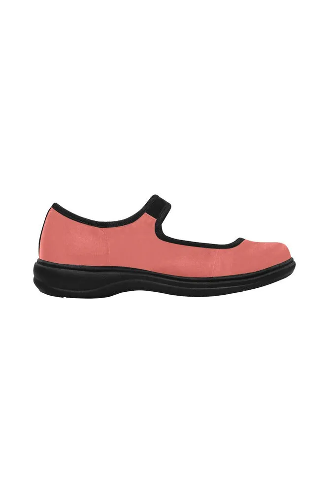 Living Coral Mila Satin Women's Mary Jane Shoes (Model 4808)