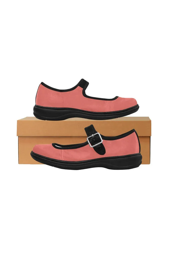 Living Coral Mila Satin Women's Mary Jane Shoes (Model 4808)