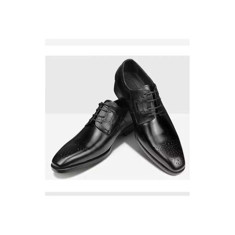 LuxeBrogue Custom Lace-up Wedding Shoes