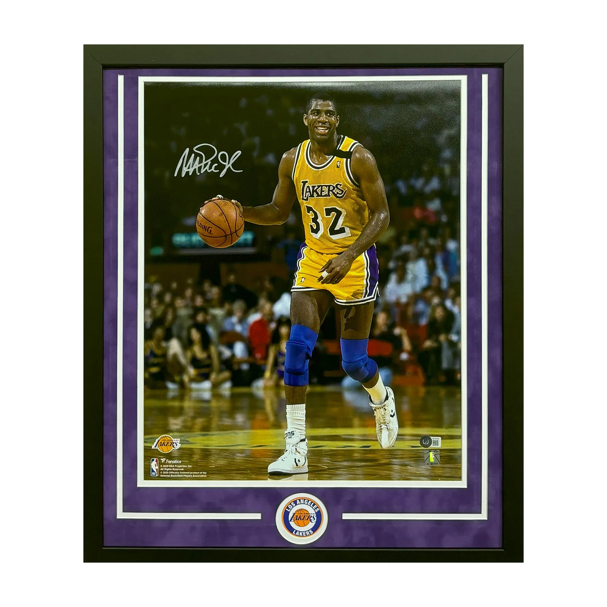 Magic Johnson Hand Signed & Framed Los Angeles Lakers 16x20 Basketball Photo