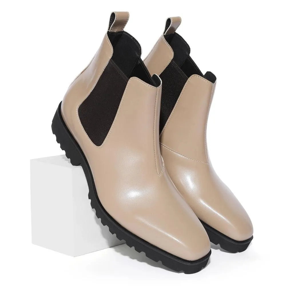 Marcos Featherlite - Beige Chelsea Boots