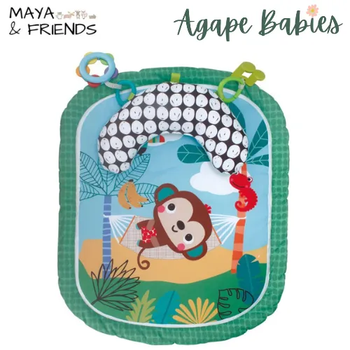 Maya & Friends Baby Tummy Time Prop Mat - 2 Designs