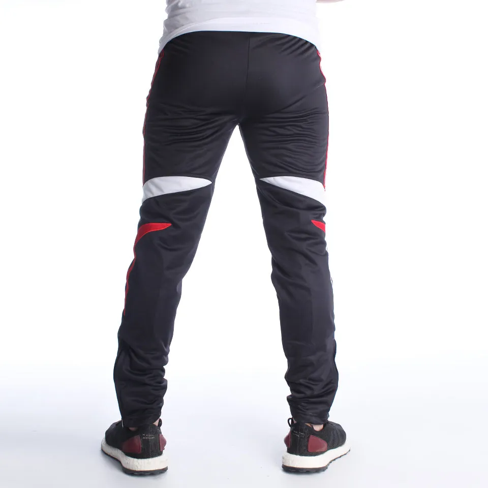 Men Black Solid Sports Track Pants -7013