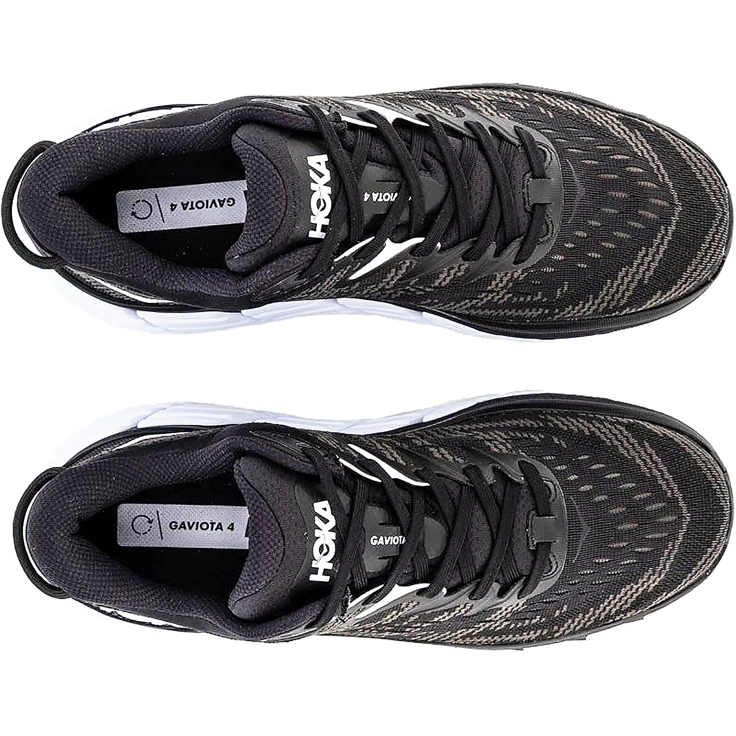 Men's Hoka Gaviota 4 Black/White Mesh