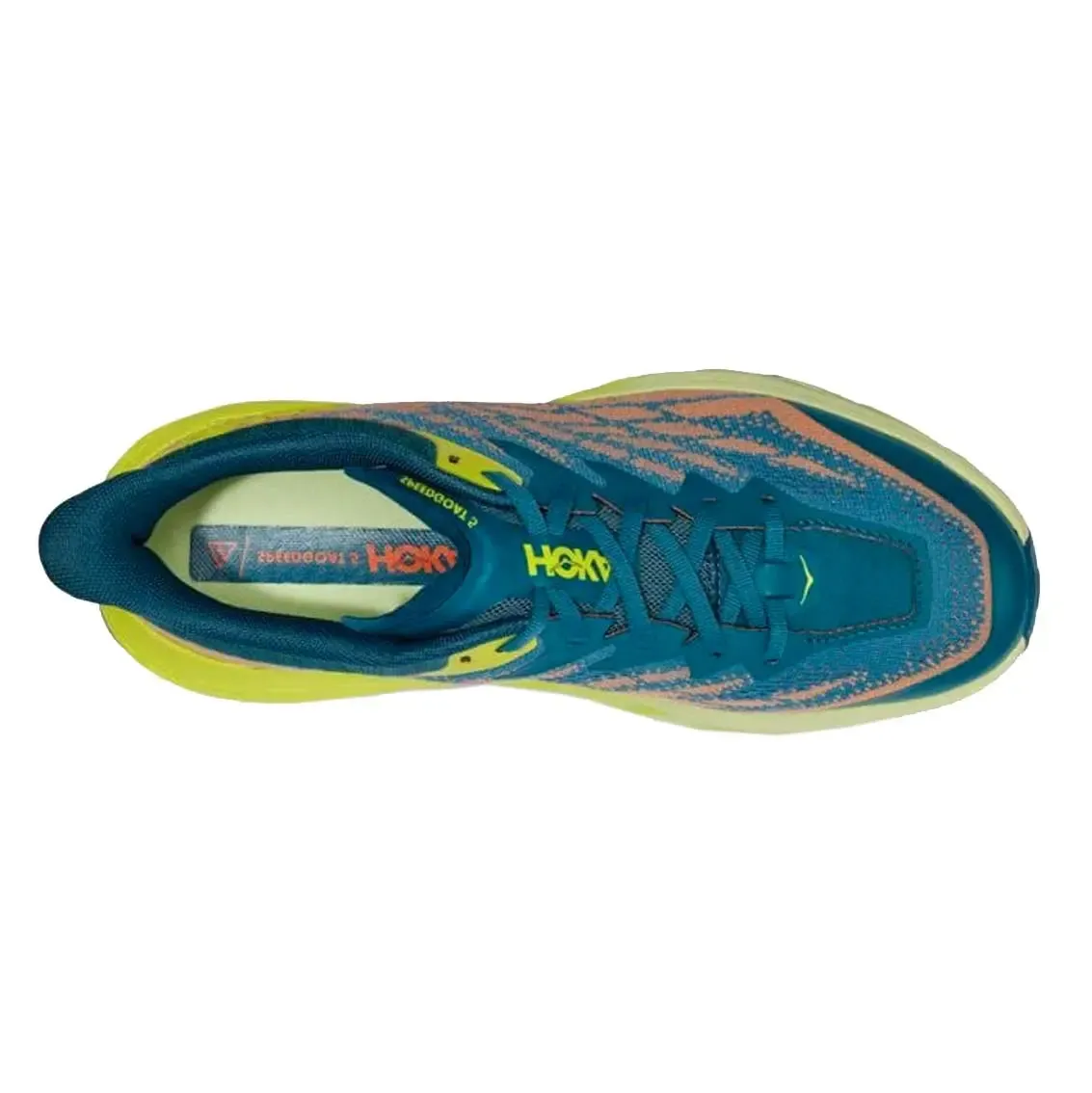 Mens Hoka Speedgoat 5 (Wide) - Blue Coral / Evening Primrose