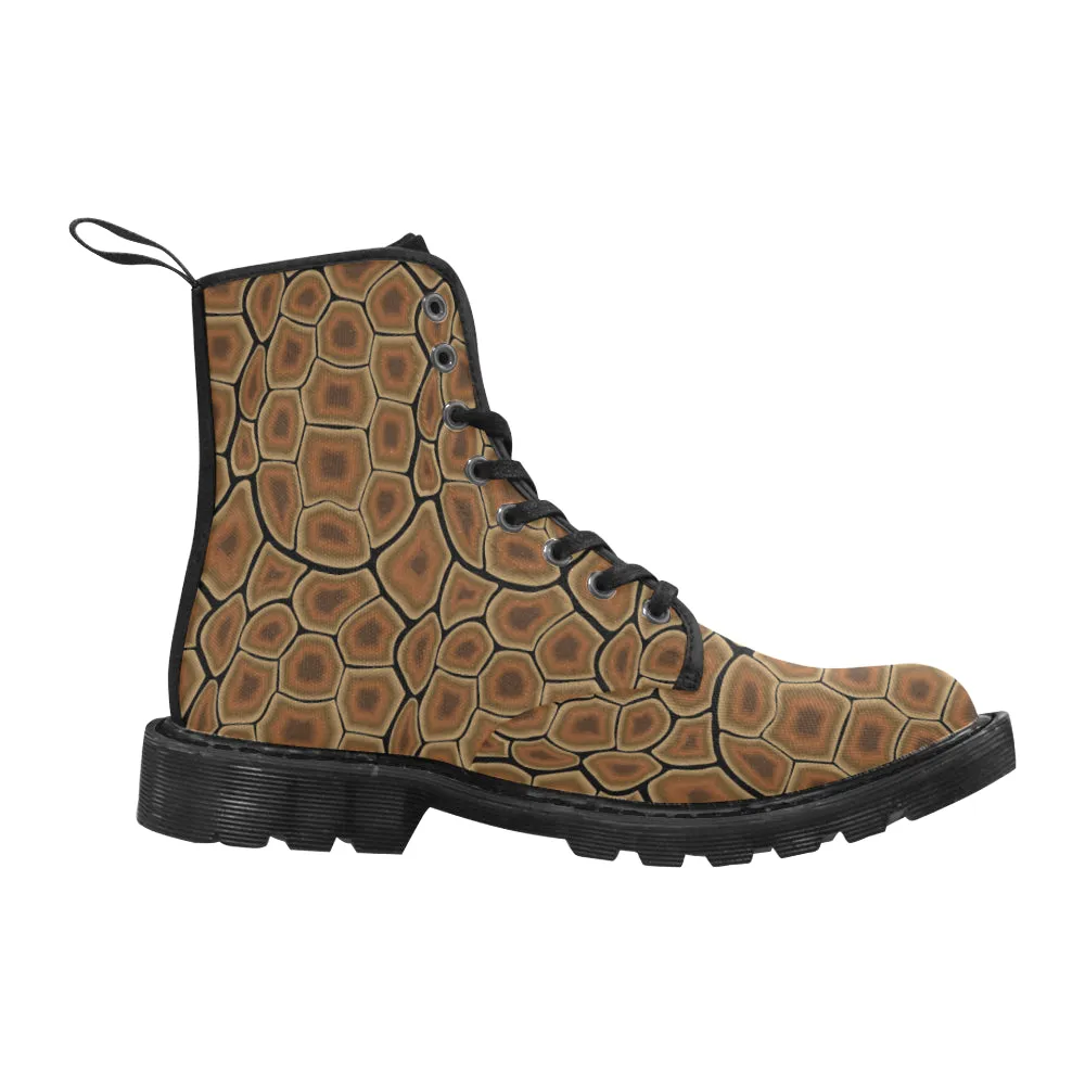 Men's Toto Turtle Print Canvas Boots