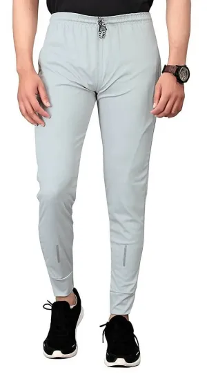 Men's Ultra Light Grey Tapered fit Track Pant