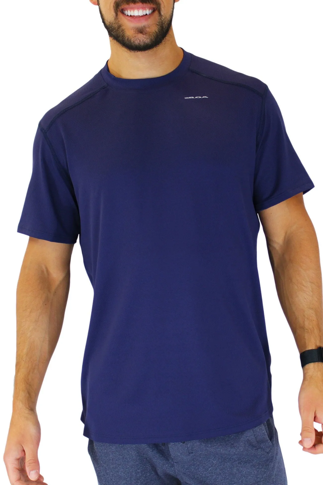 Men's Versatex Canyon Short Sleeve Running Shirt - Navy