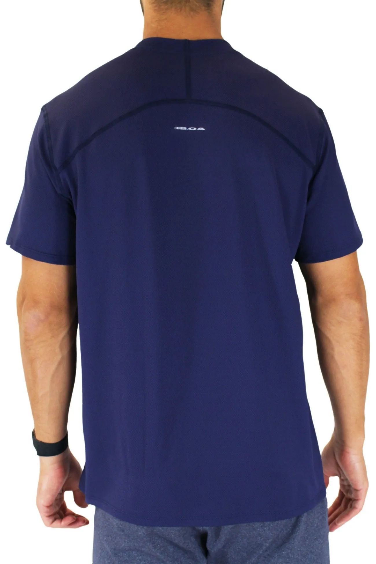 Men's Versatex Canyon Short Sleeve Running Shirt - Navy