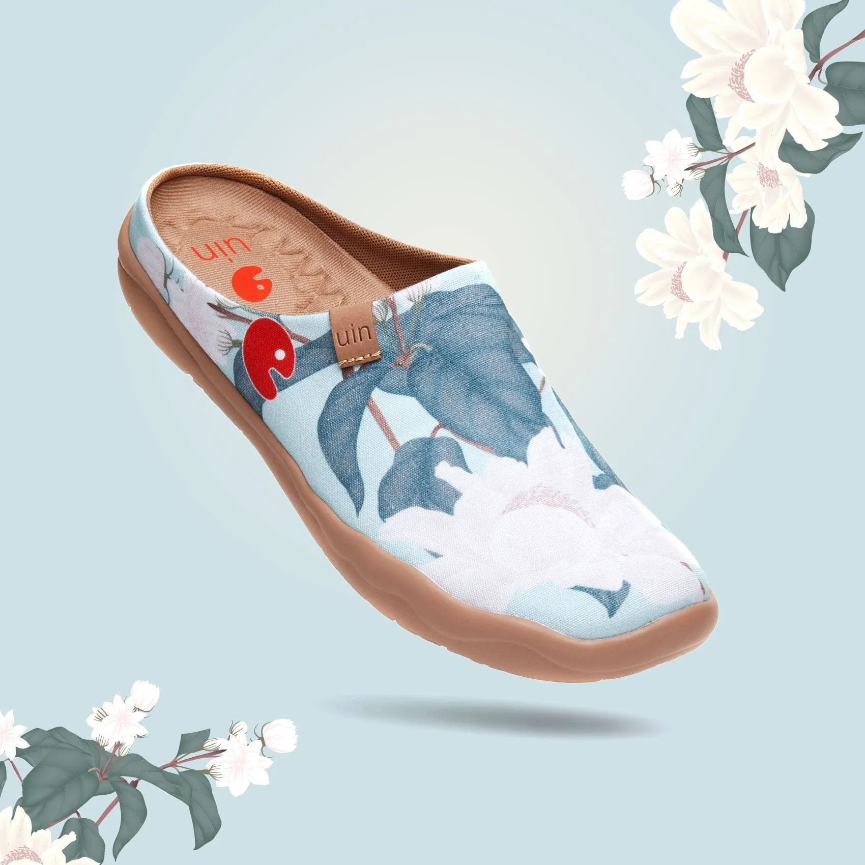 Minty Peony Malaga Slipper Women