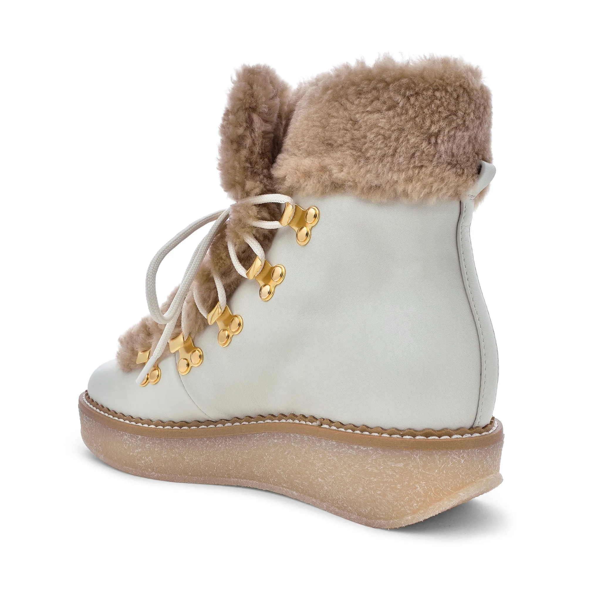 Misumi Off White Winter Boots