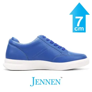 Mr. Federer 7cm | 2.8 inches Blue Sporty Elevated Sneakers