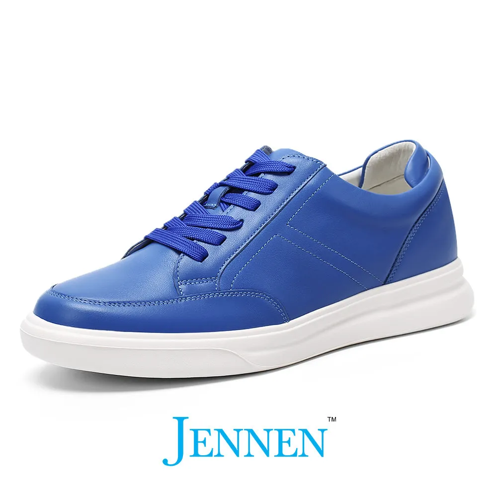 Mr. Federer 7cm | 2.8 inches Blue Sporty Elevated Sneakers