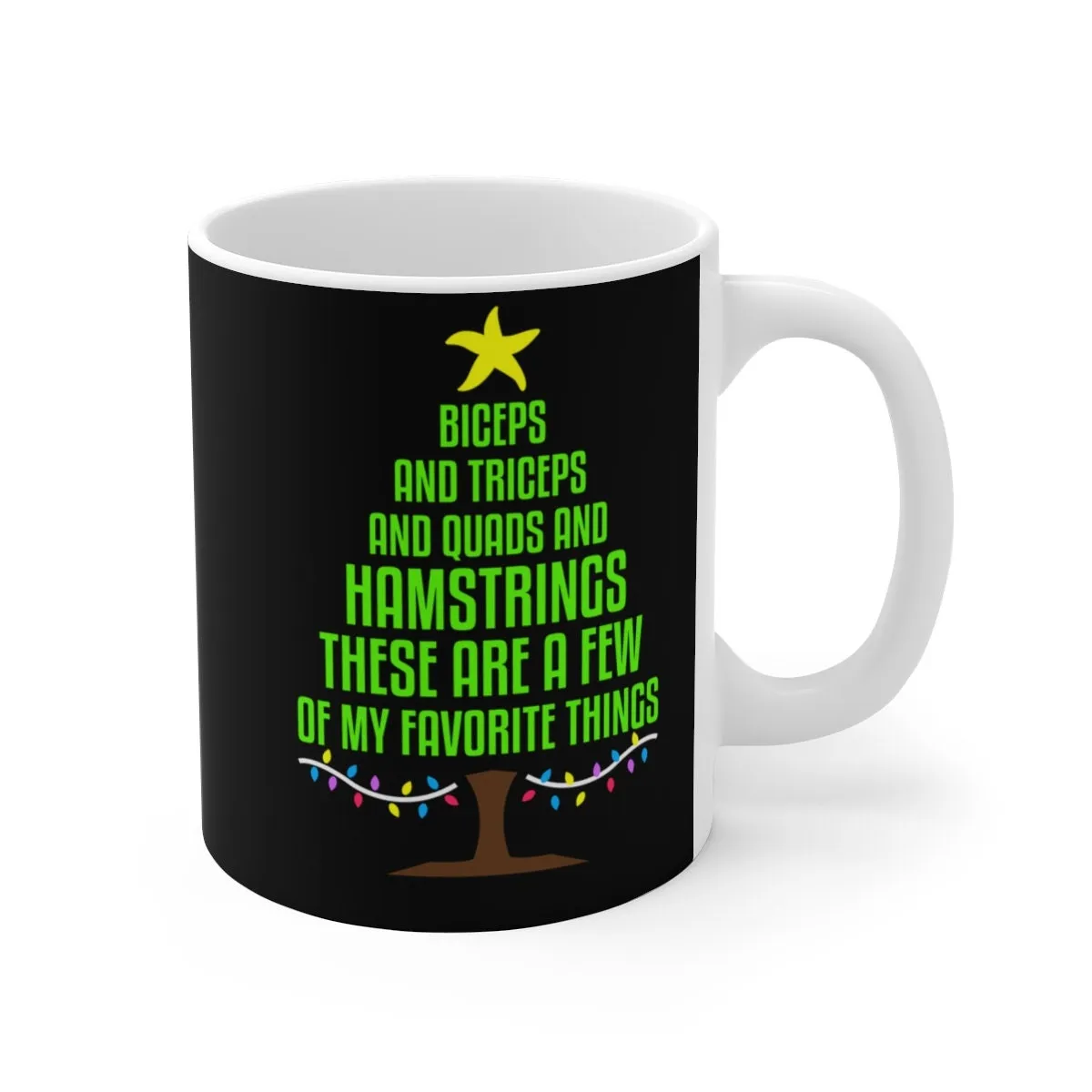 my favorite things  - funny gym mug ,gym lover,gym rat,gift for bodybuilder