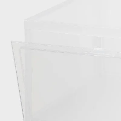 New - Stackable Large Bin Front Opening Clear - Brightroom