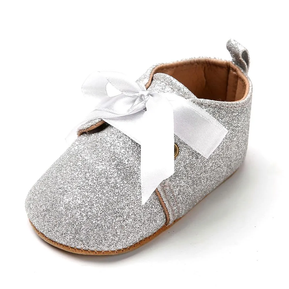 Newborn Baby Shoes Sparkly Soft Soled Baby Shoes 0-1Y Sequin Leopard Baby Shoes Wholesale