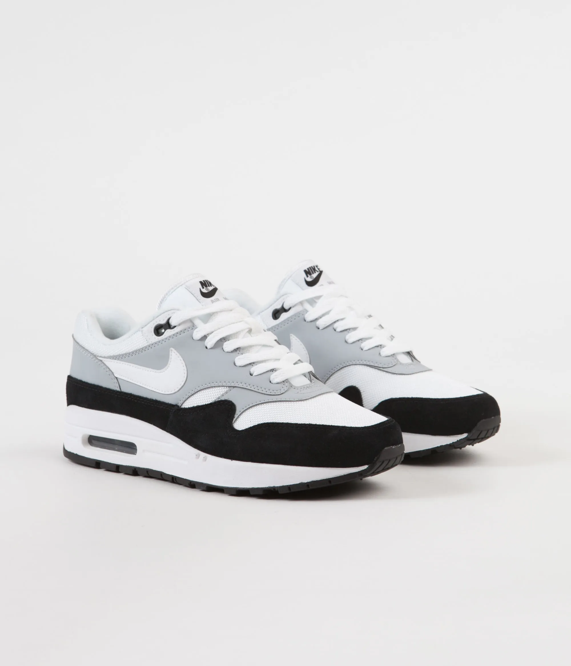 Nike Air Max 1 Shoes - Wolf Grey / White - Black