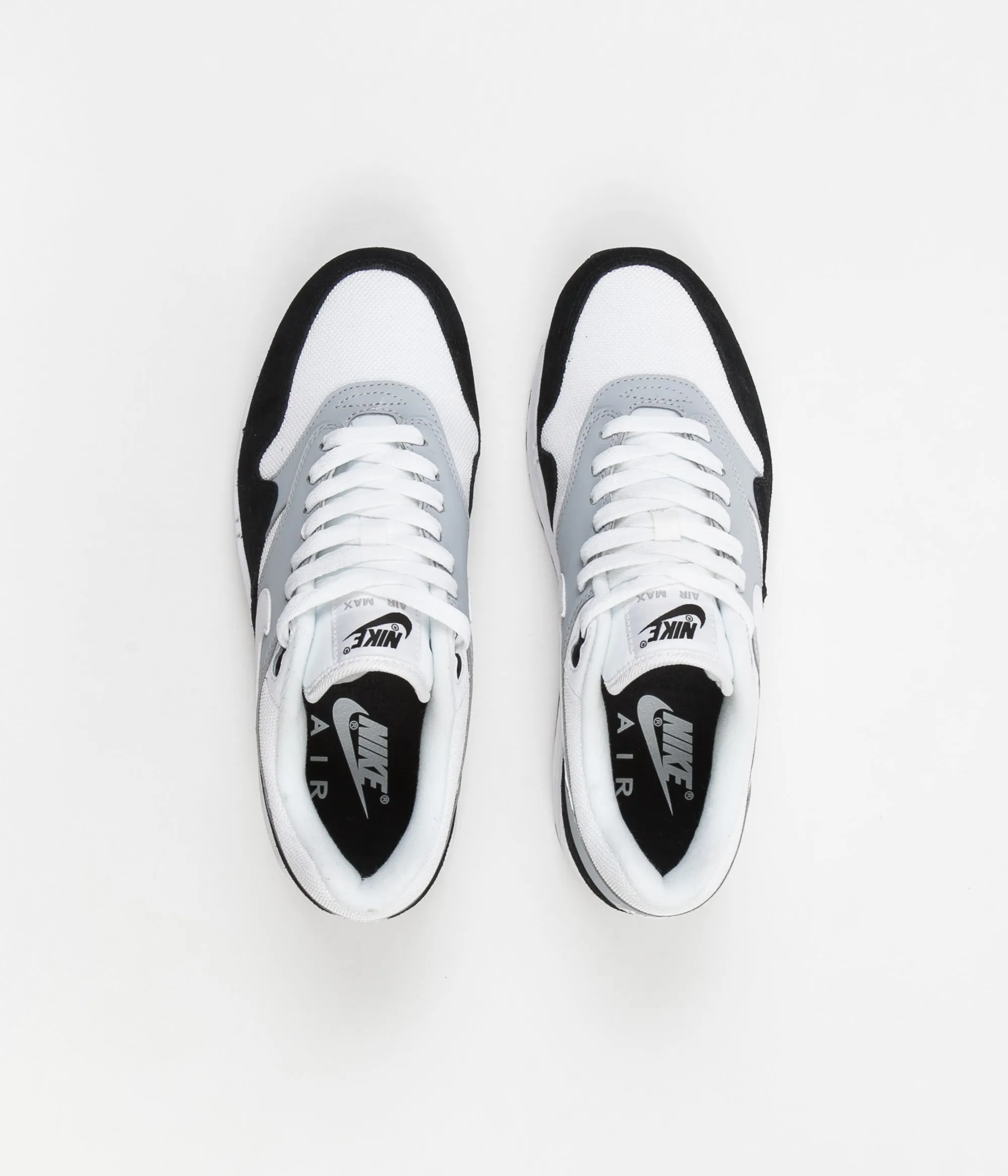 Nike Air Max 1 Shoes - Wolf Grey / White - Black