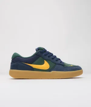 Nike SB Force 58 Shoes - Midnight Navy / University Gold - Fir