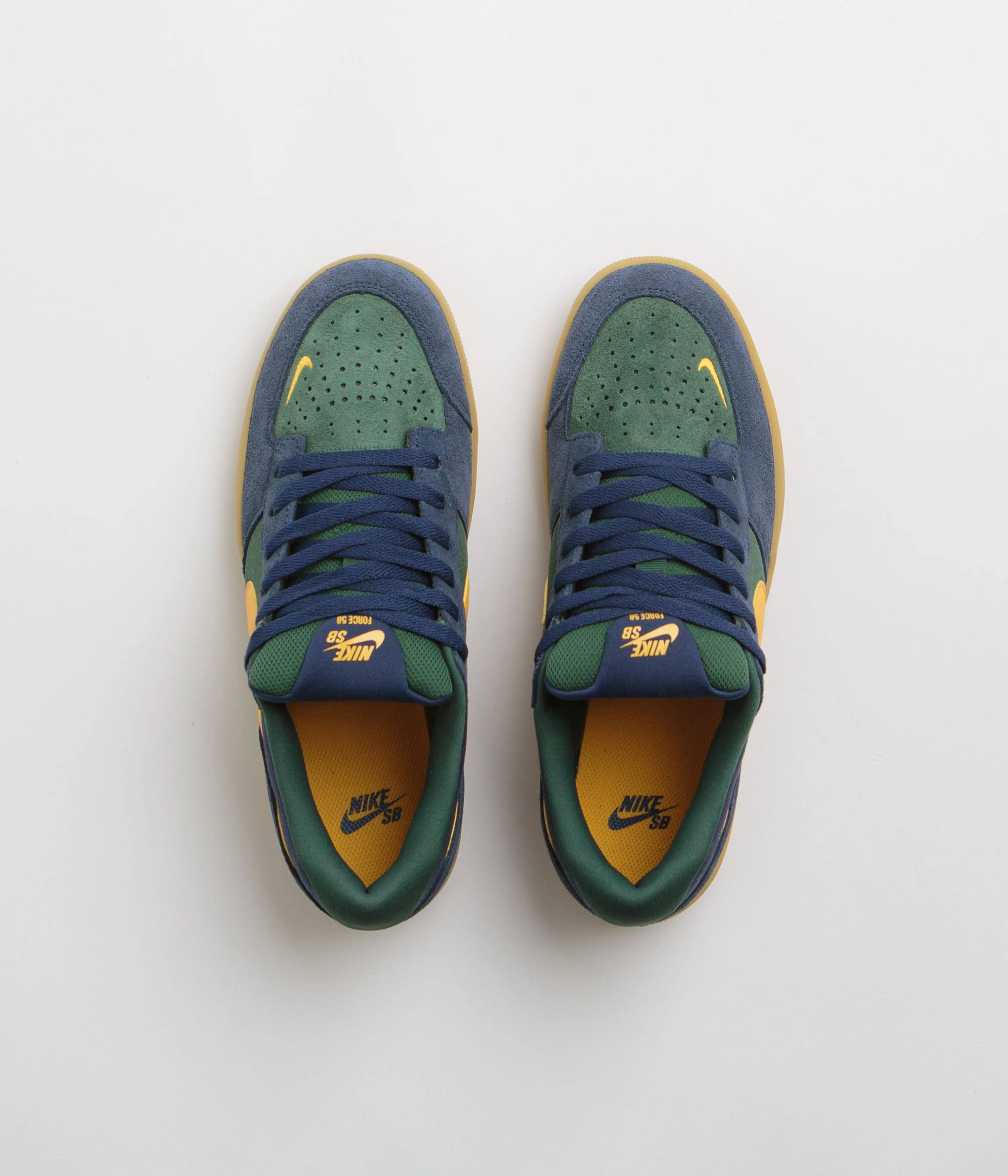 Nike SB Force 58 Shoes - Midnight Navy / University Gold - Fir