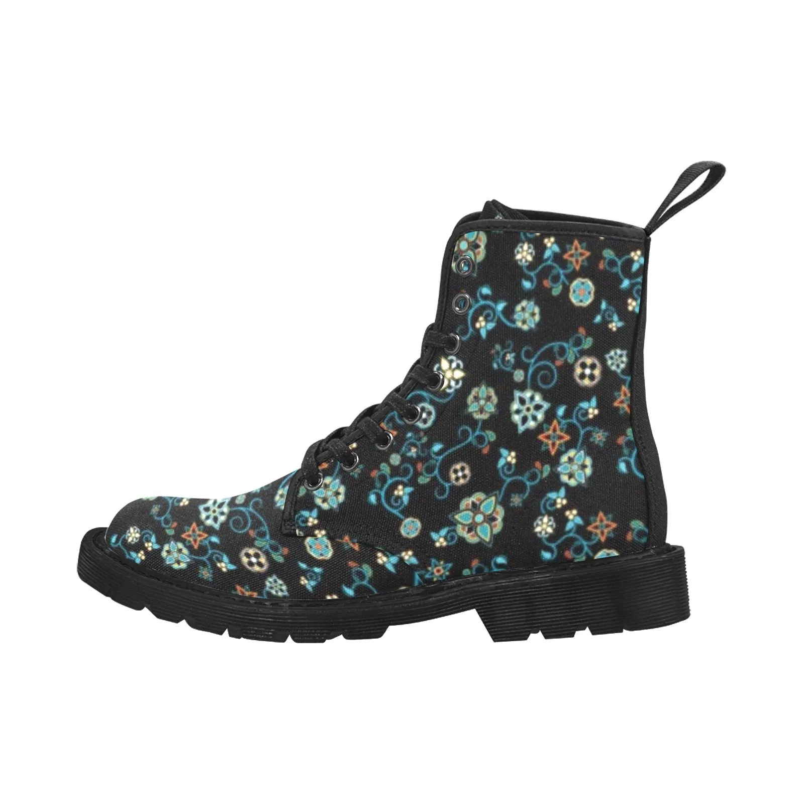 Ocean Bloom Boots for Women (Black)