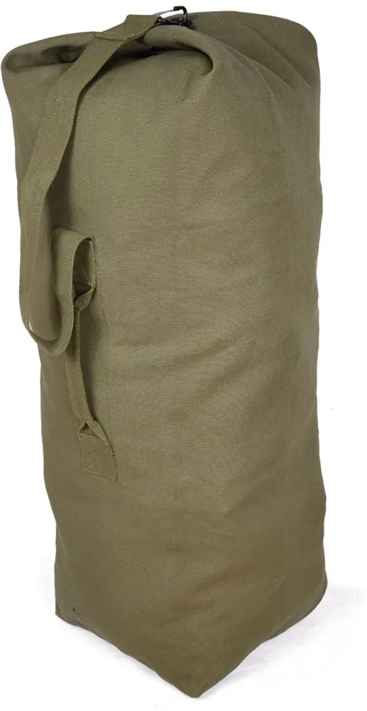 Olive Drab - Military Top Load Duffle Bag 30 in. x 50 in. - Cotton Canvas