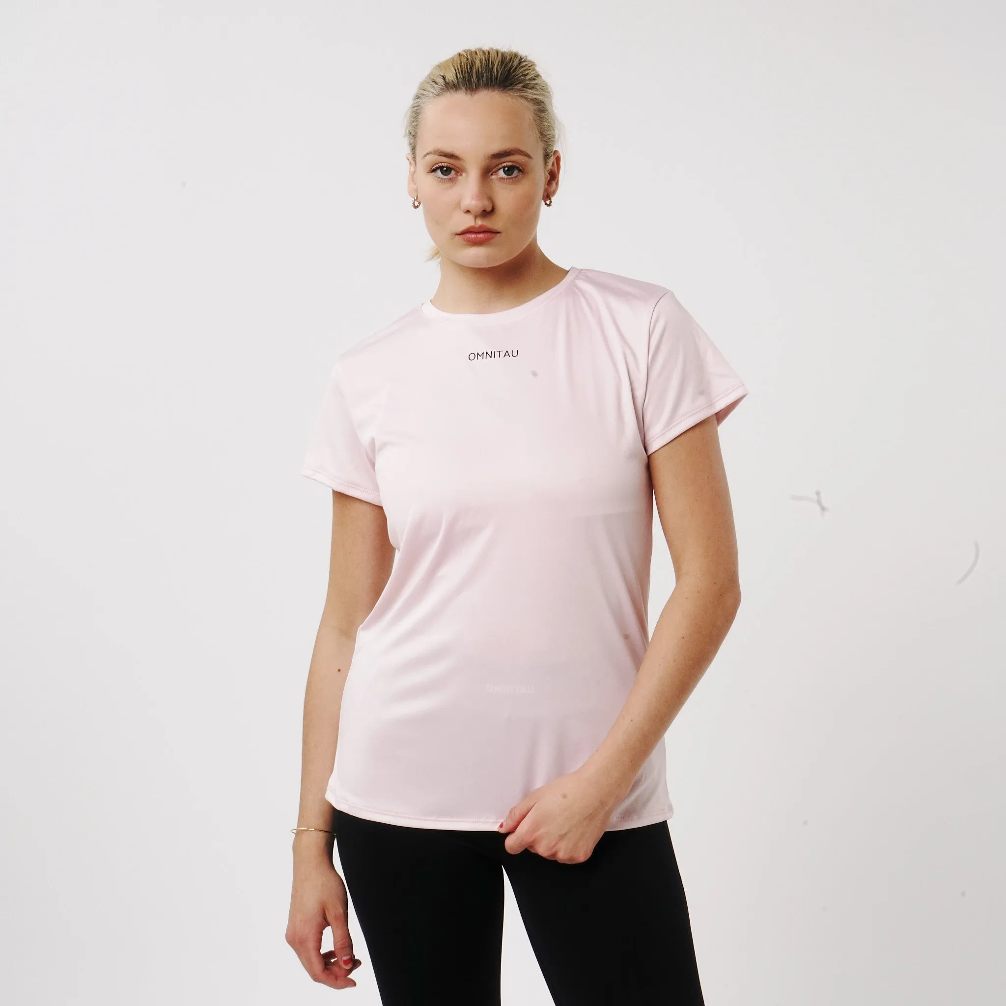 Omnitau Women's Inspire Performance Crew Neck Short Sleeve T-Shirt - Coral Pink