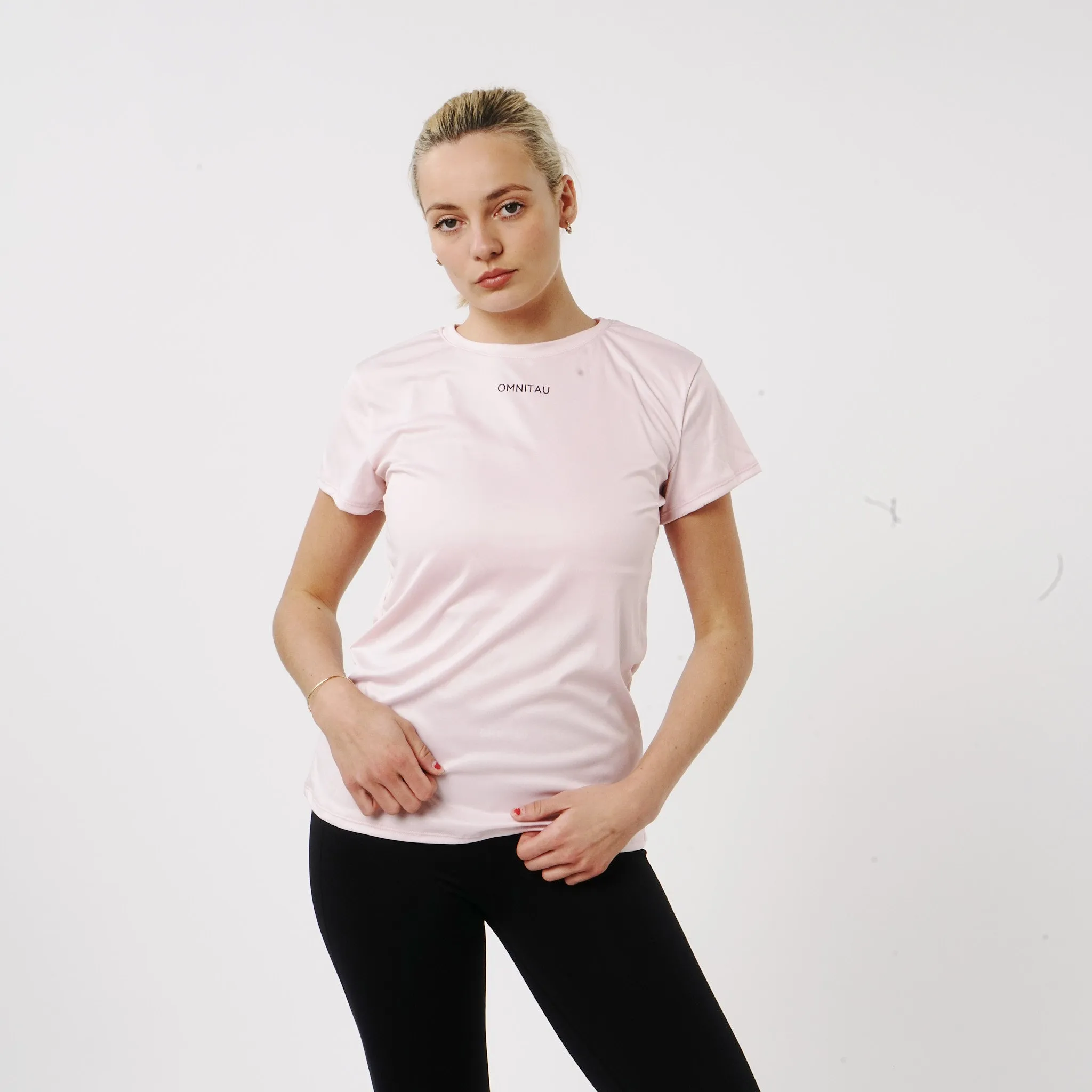 Omnitau Women's Inspire Performance Crew Neck Short Sleeve T-Shirt - Coral Pink