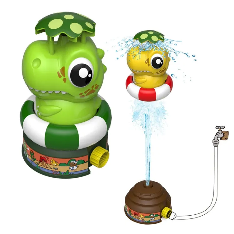 Outdoor Beach Dinosaur Sprinkler Drama Water Toys, Style: Green   1 Plug