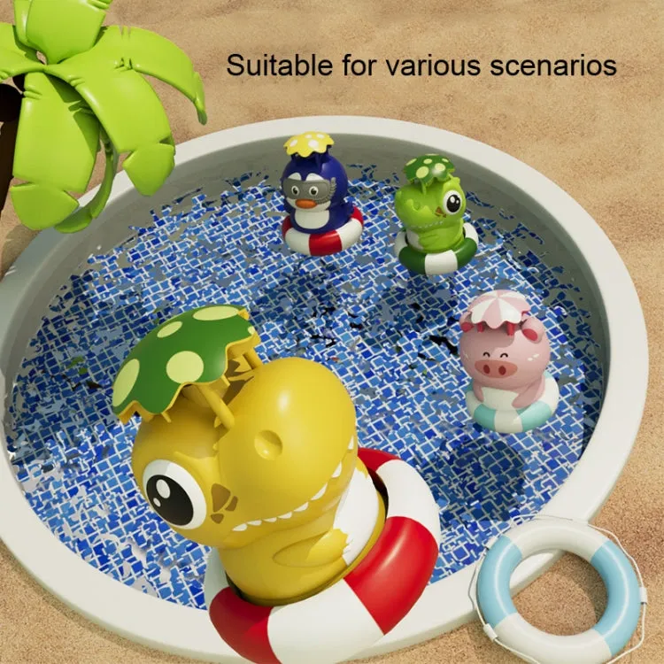 Outdoor Beach Dinosaur Sprinkler Drama Water Toys, Style: Green   1 Plug