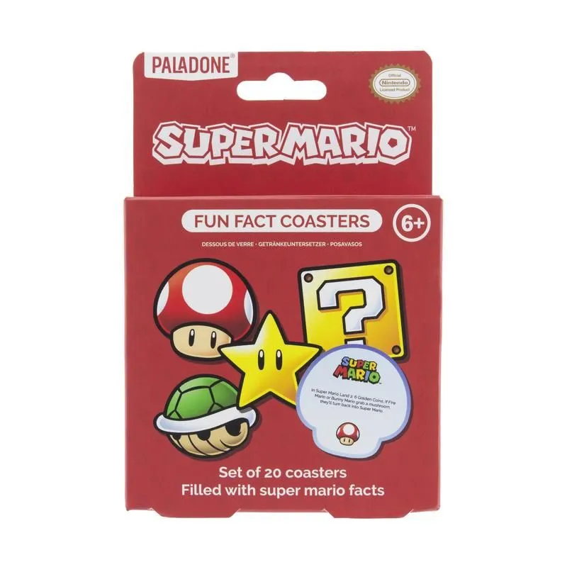 Paladone Super Mario Fun Fact Coasters