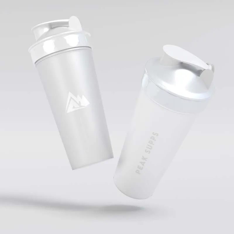 Peak Supps White Shaker 600ml (BPA Free)