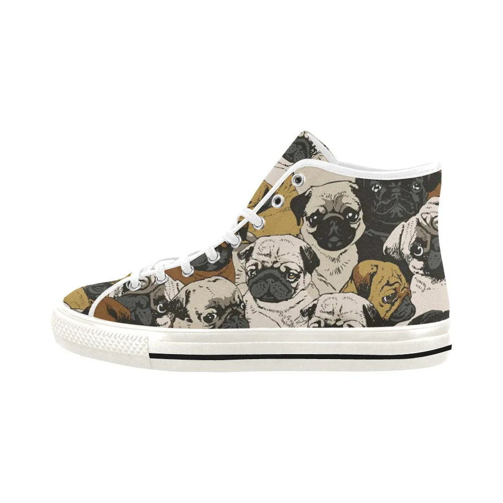 pug vintage Vancouver H Men's Canvas Shoes